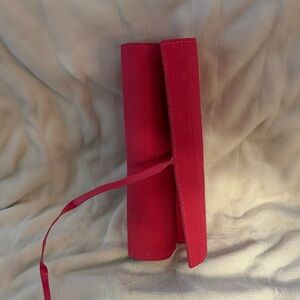 Pink Roll-Up Jewelry/Make-up Brush Organizer